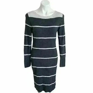 Dressbarn Grey Stripped Dress
